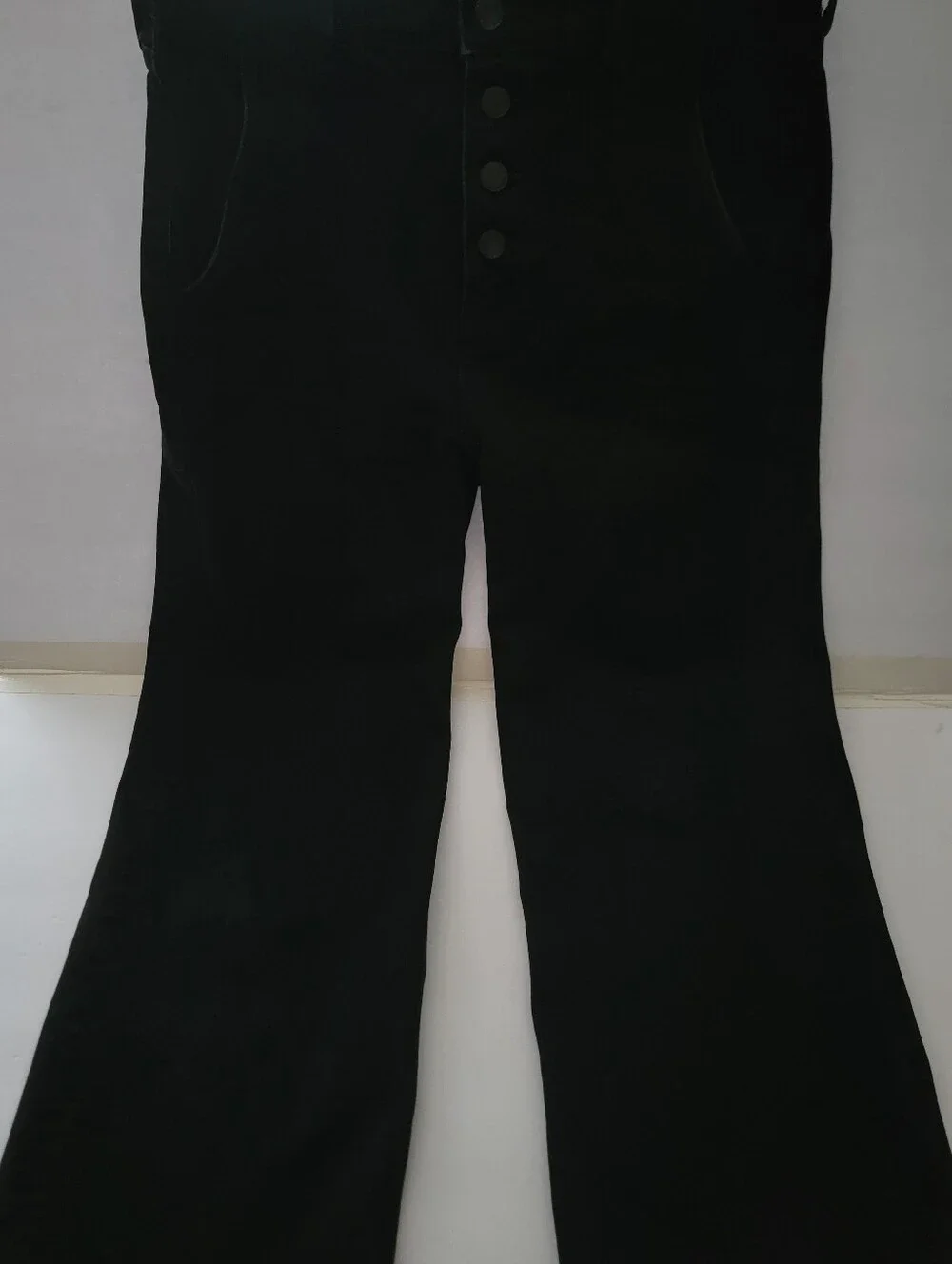 Everlane Women's The Wide Leg Button Fly Ankle Jean Black Wash Size 29